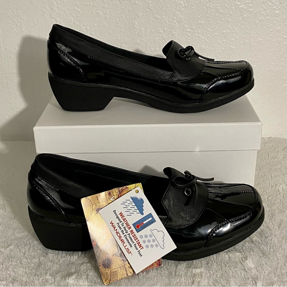 NEW Wanderlust Black Weather-Or-Not Loafers Women’s Size 8.5M Weather Resistant - Picture 3 of 12